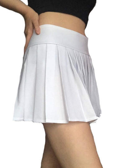 REGULAR MINI Skirt Plaid Pleated (Snow)